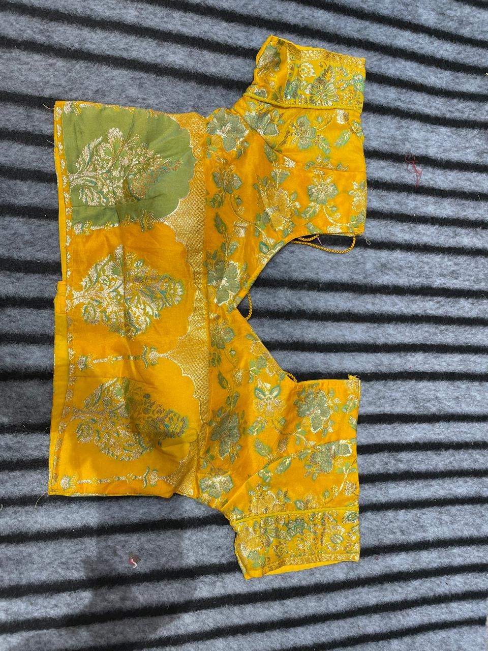 Banarsi foil print blouse