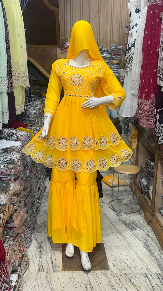 Semi Anarkali suit